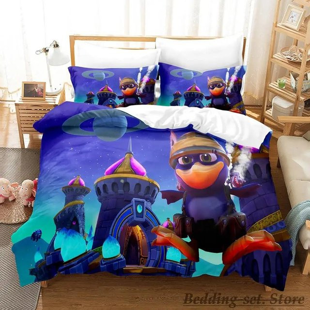 Spyro Reignited Trilogy Bettwäscheset aus Mikrofaser in Blau, B/H: 200 x 230 cm - Bild 1