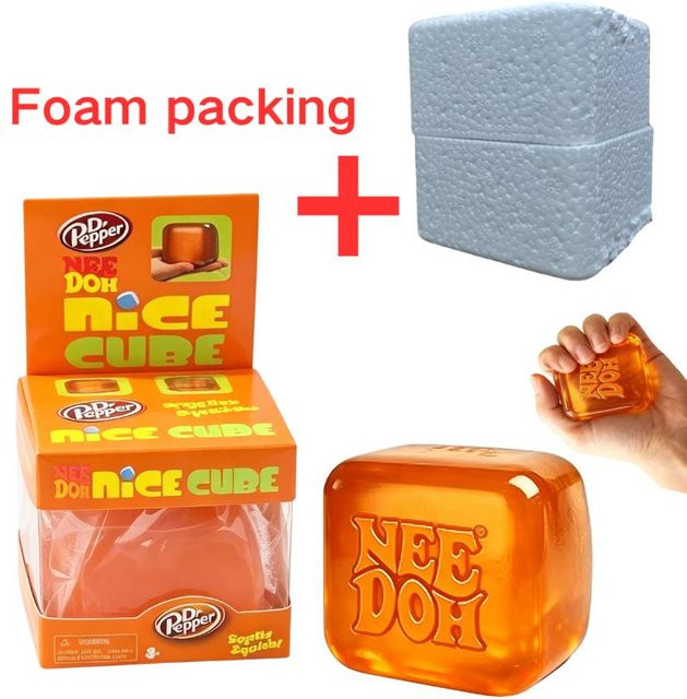 Schylling Nee Doh Nice Orange Würfel, Weiches Sensorisches Fidget Spielzeug - Bild 1
