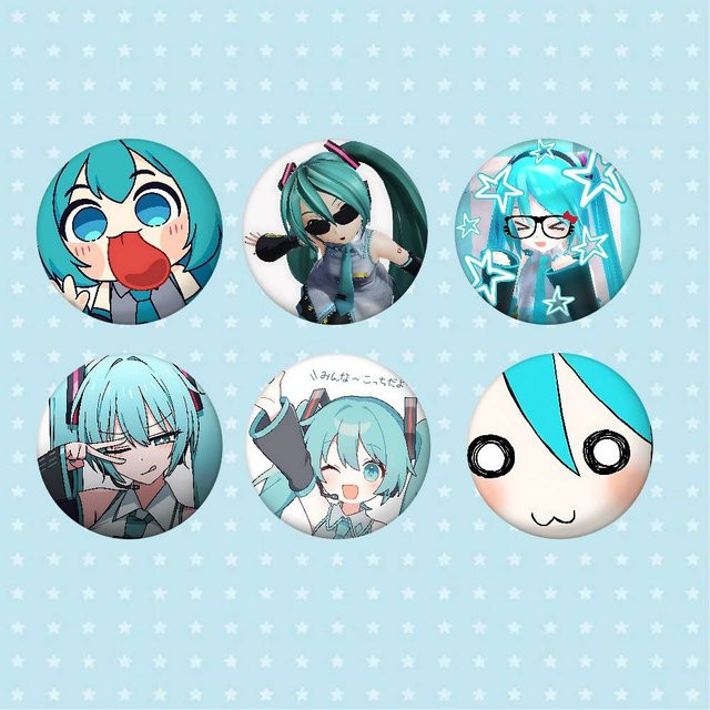 52TOYS Brosche M-Miku Kawaii Meme-Anstecker - Bild 1