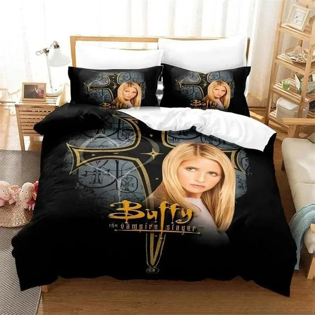Bettwäsche-Set Creative Homewares Buffy Im Bann der Dämonen mit Bettbezug und Kissenbezug, Breite: 150 cm, Länge: 200 cm - Bild 1