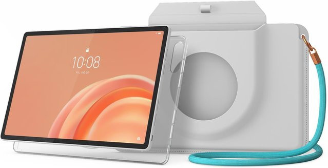 Lenovo Tab Plus Gen 2 Tablet mit Hülle, 12,1 Zoll 2.5K IPS Display, MediaTek Dimensity 7400, 8GB RAM, 128GB Speicher, Celestial White/Silber, WLAN und Bluetooth - Bild 1