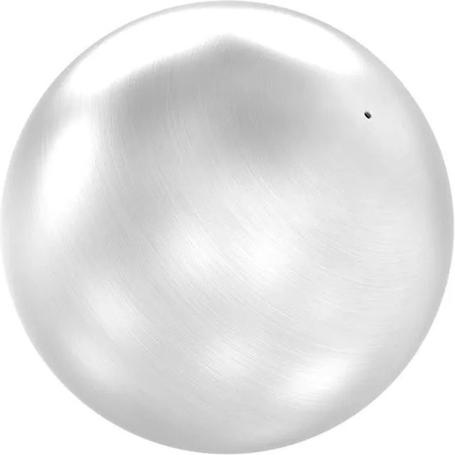 FeNau Hohlkugel aus Edelstahl mit Gewinde M10, Durchmesser: 50 cm, Farbe: Silber matt - Bild 1