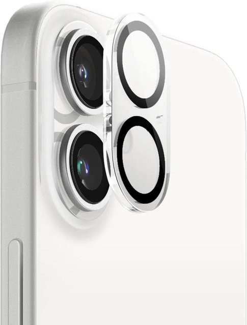 Anank Guard Rückkamera-Schutzfolie aus gehärtetem Glas für Apple iPhone 16 und iPhone 16 Plus, Schwarz - Bild 1