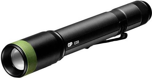 GP Discovery LED Taschenlampe batteriebetrieben mit 150 Lumen und IPX4 Spritzwasserschutz in Schwarz oder Grün - Bild 1