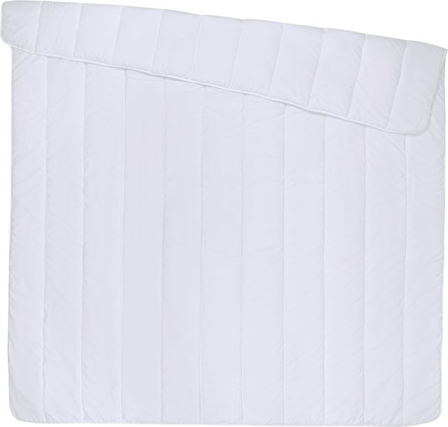 LIVARNO Bettdecke aus recyceltem Polyester in Weiß, B/T/H: 155 x 220 cm - Bild 1