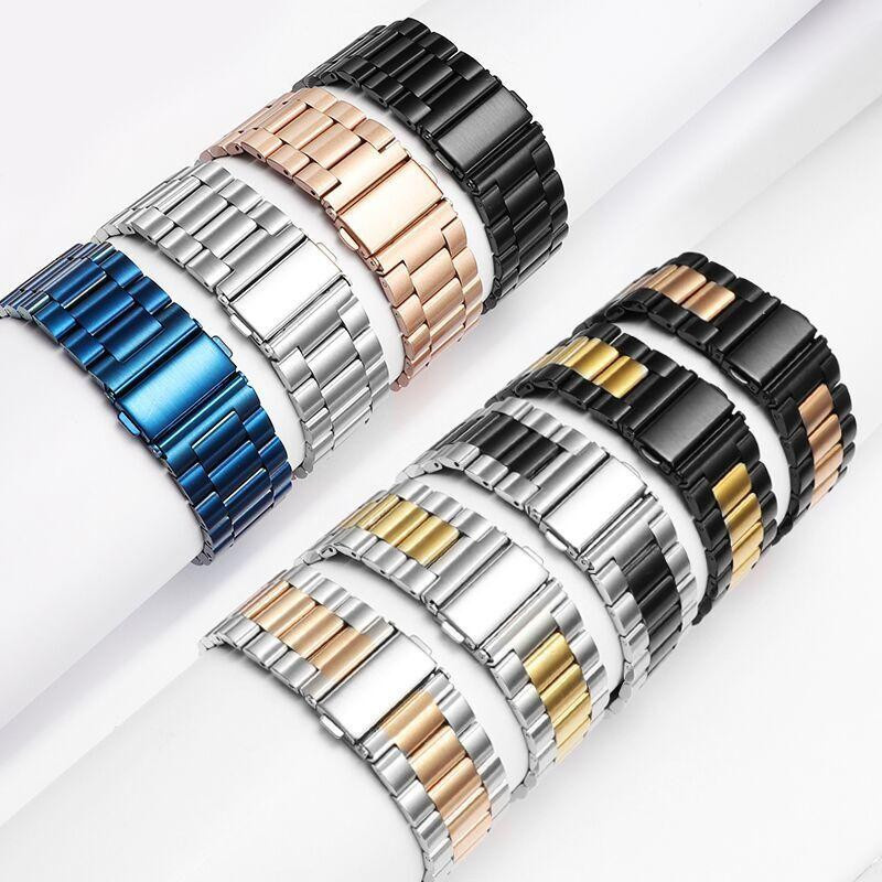 VA VA VOOM Edelstahl Ersatzarmband für Apple Watch in Gold und Silber, kompatibel mit 38/40/41/42/44/45/46/49 mm - Bild 3