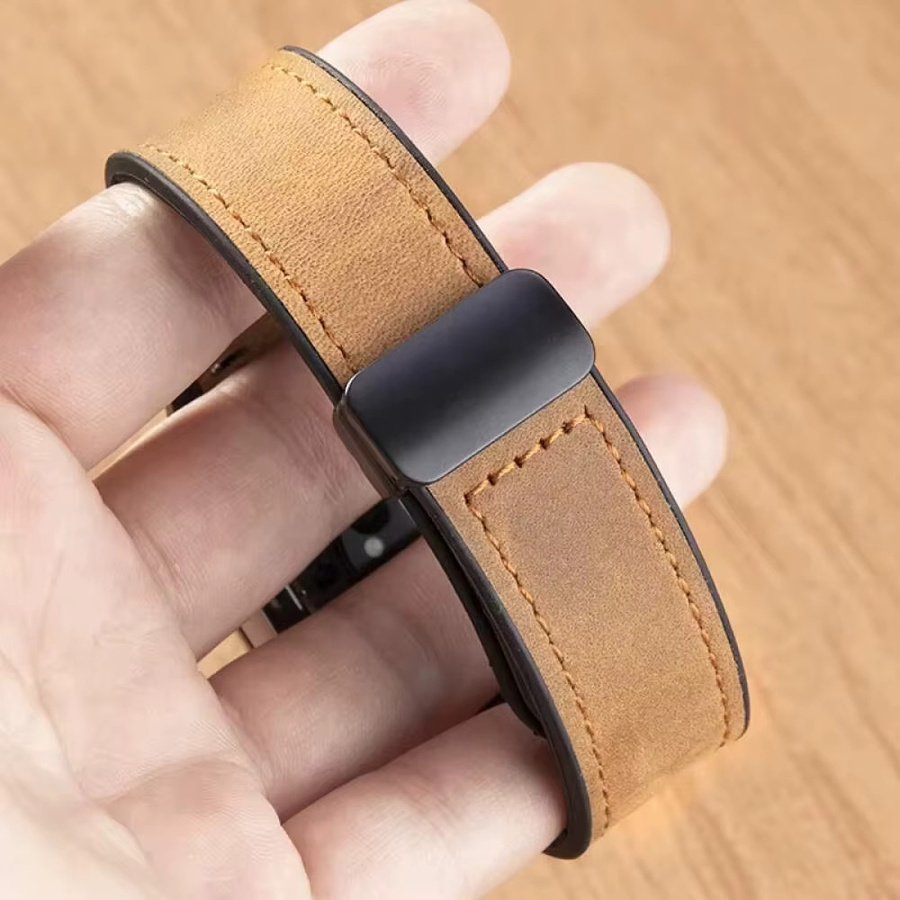 CMF Uhrenarmband Leder, Silikon, 22 mm, Schwarz, Unisex - Bild 4