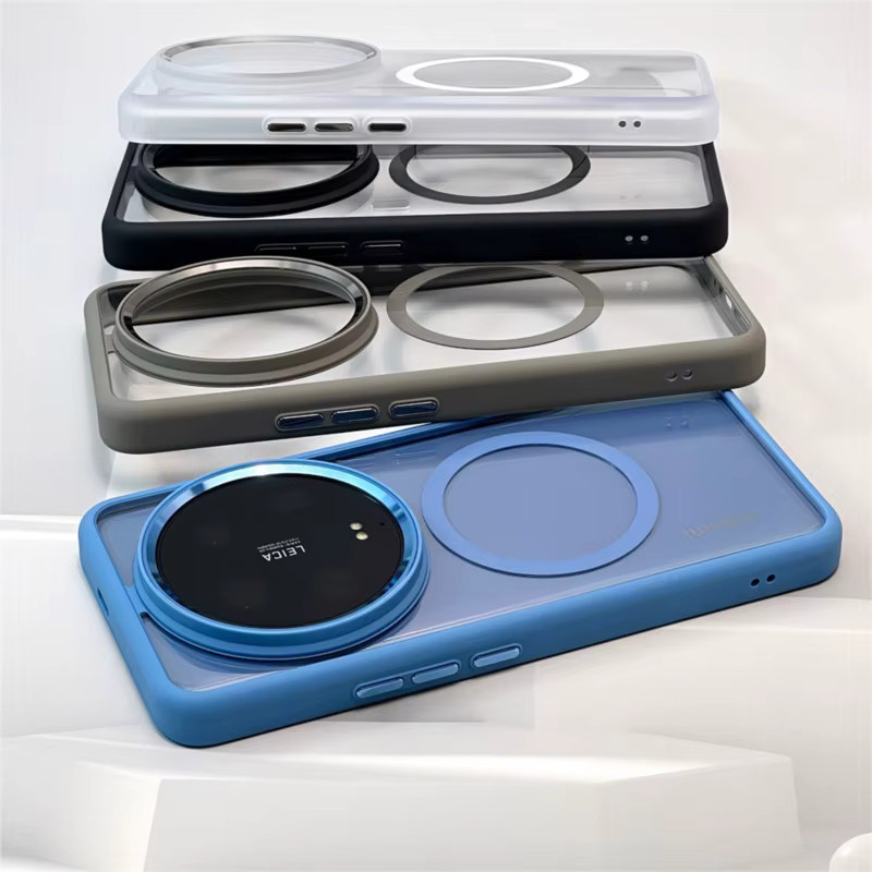 Luxus Defender Magnetische Hybrid Hülle für Xiaomi 14 Ultra Pro, Mi 14 und Xiaomi 14 Ultra, Transparent, MagSafe kompatibel - Bild 1