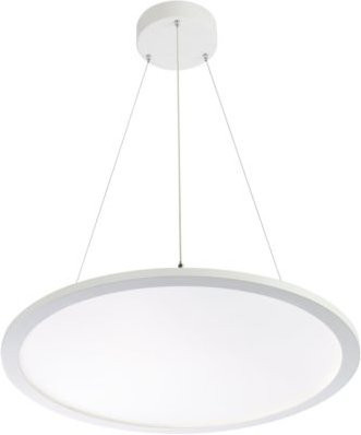 LED-Pendelleuchte FRISCH-Licht in Weiß, modernes Design aus Aluminium und Kunststoff, Durchmesser: 60 cm, Höhe: 1,4 cm, 58 W, 6400 Lumen - Bild 1