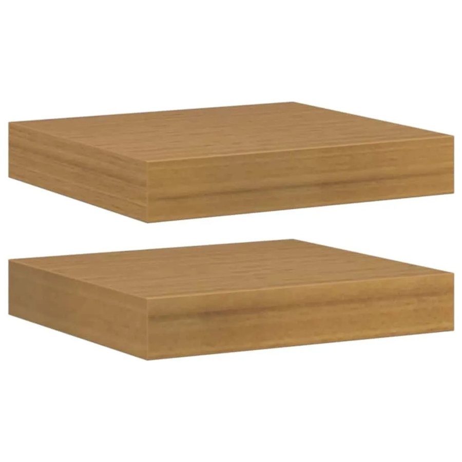 vidaXL Wandregal Set 2 Stück Beige aus Holzwerkstoff B/H/T: 23 x 23,5 x 4 cm - Bild 2