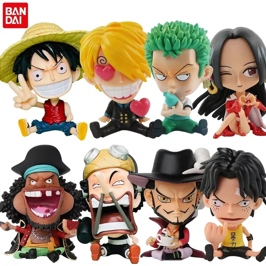 Bandai One Piece Anime Figuren Set aus PVC in Multicolor mit 17 verschiedenen Charakteren wie Ruffy, Zoro und Sanji als Dekorationsmodell und Spielzeug - Bild 2