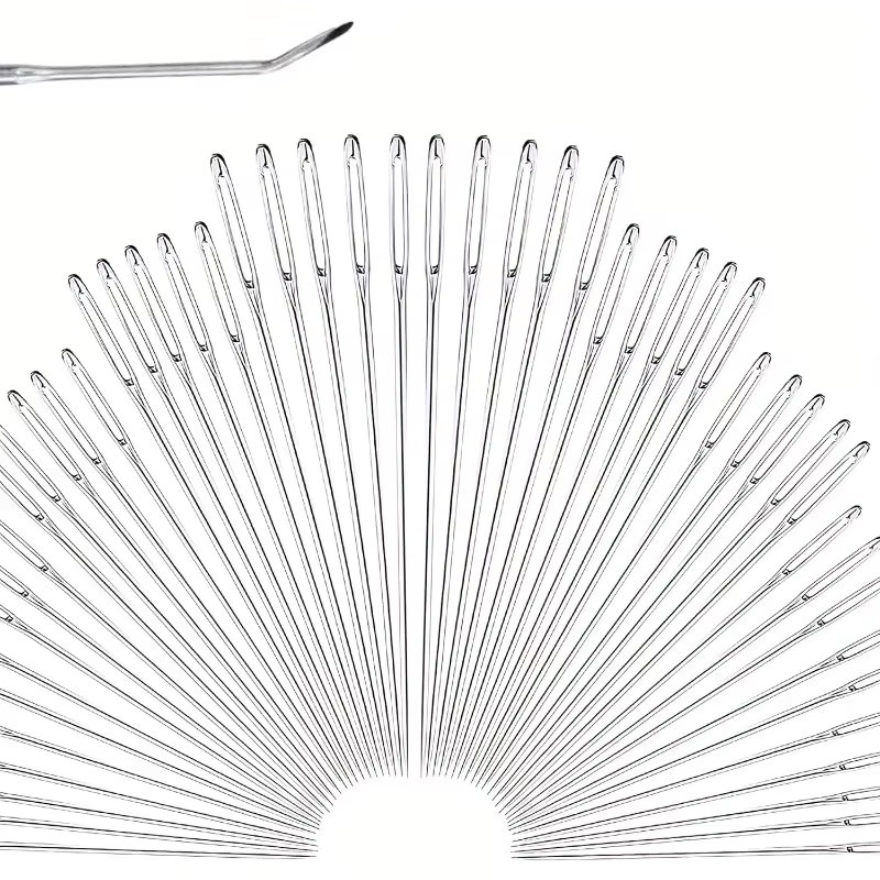 DUTRIEUX Edelstahl-Nähnadel-Set in Silber mit Großöhr für Schneiderei und Handwerk - Bild 5