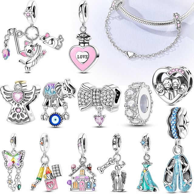 Charms 925 Silber, Perle, Unisex - Bild 1