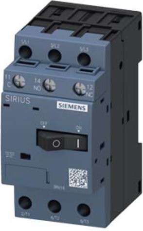 Siemens Spannungswandler 3RV1611-1CG14 in Grau mit 1 Öffner, 1 Schließer, 1 Wechsler und einem maximalen Strom von 2,5A - Bild 1