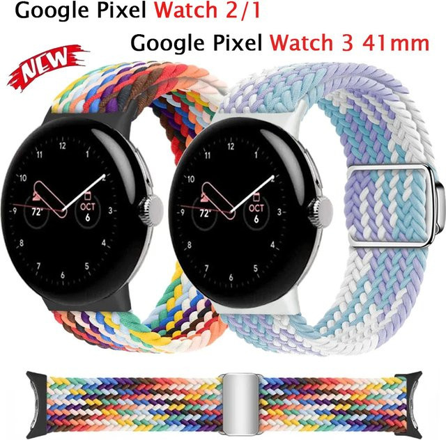 Google Uhrenarmband Nylon, geflochtenes Schlaufenarmband, Unisex - Bild 1