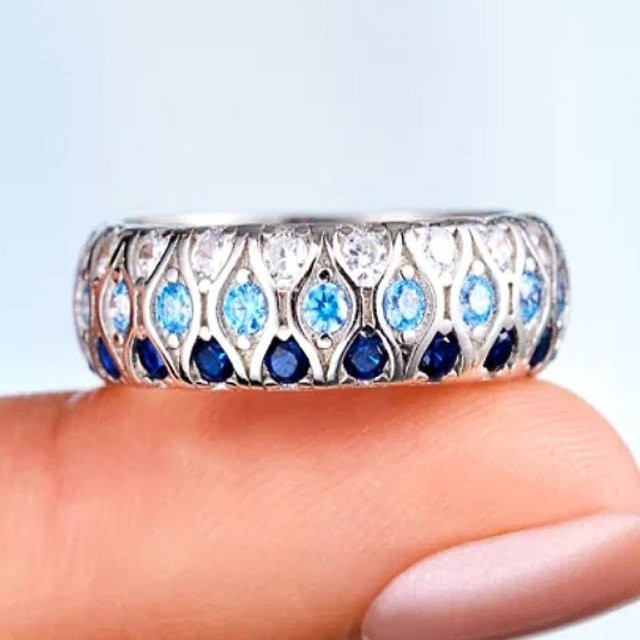 Huitan Ring, Silber, Zirkonia, Damen - Bild 1