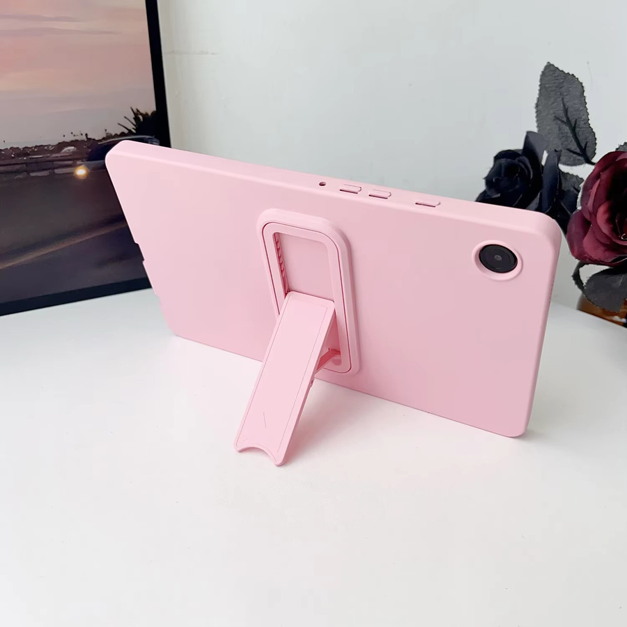 Stoßfeste Silikon-Schutzhülle mit Ständer für Samsung Galaxy Tab S11 A11 A9 A8 A7 Plus A9+ Lite in Rot - Bild 1