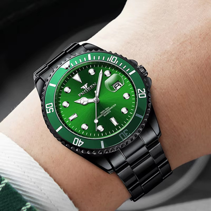 FNGEEN Armbanduhr Quarz, Edelstahl, Silber, Herren - Bild 5