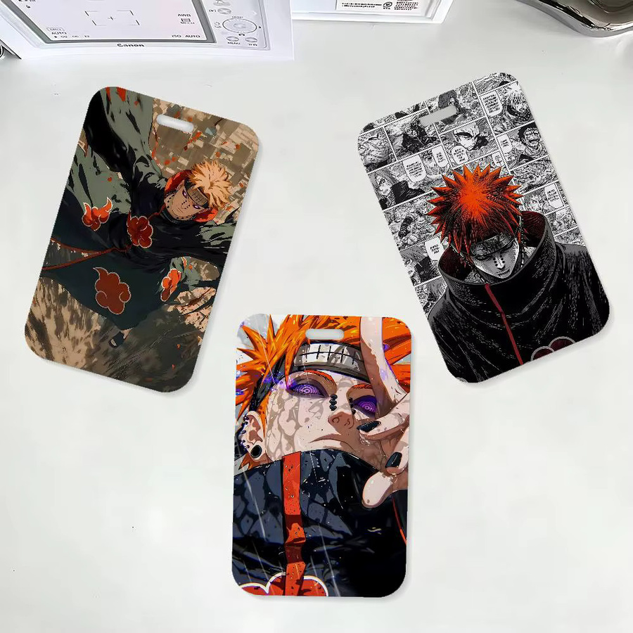 Naruto Anime Pain Nagato Ausweishalter mit Etui für Schule und Büro in Multicolour - Bild 3