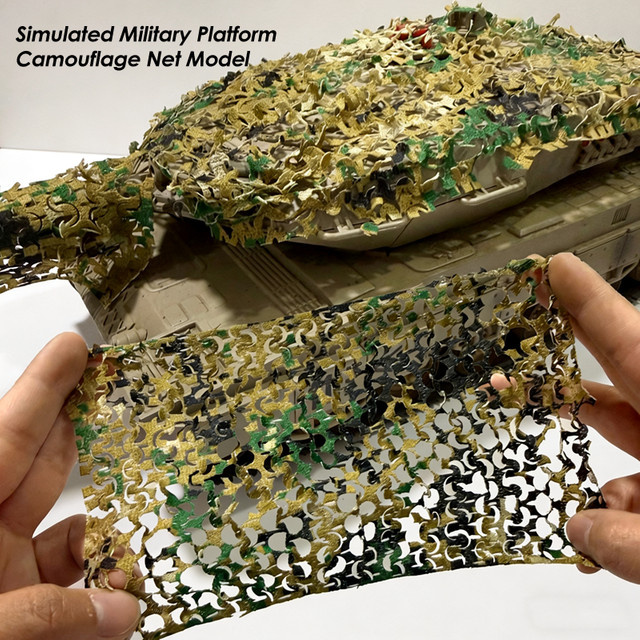 FunTrying Simuliertes Militärmodell Tarnnetze Mikro-Berglandschaft Falle Bunker, Stoff DIY Handgemachte Materialien - Bild 1