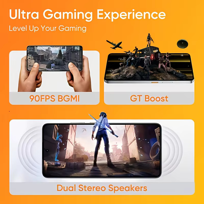realme P3 5G Smartphone Schwarz mit Snapdragon 6 Gen 4 Chipsatz, 120Hz eSports AMOLED-Display, 50MP AI-Kamera und 5260mAh Akku mit 45W Schnellladefunktion - Bild 5