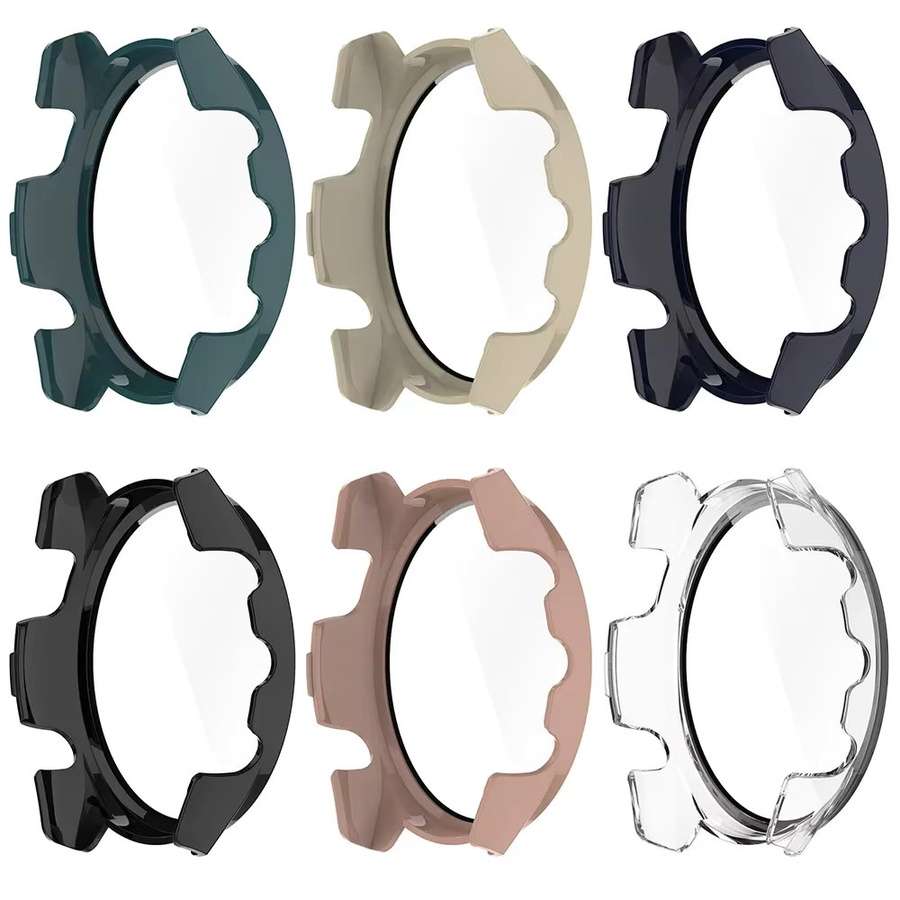 Mptionx Schutzhülle mit gehärtetem Glas für Garmin Forerunner 165, Schwarz - Bild 3
