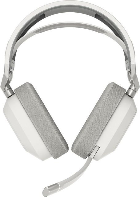 Corsair HS80 MAX WIRELESS Gaming Headset kabellos Over-Ear mit 2,4 GHz und Bluetooth in Weiß - Bild 1