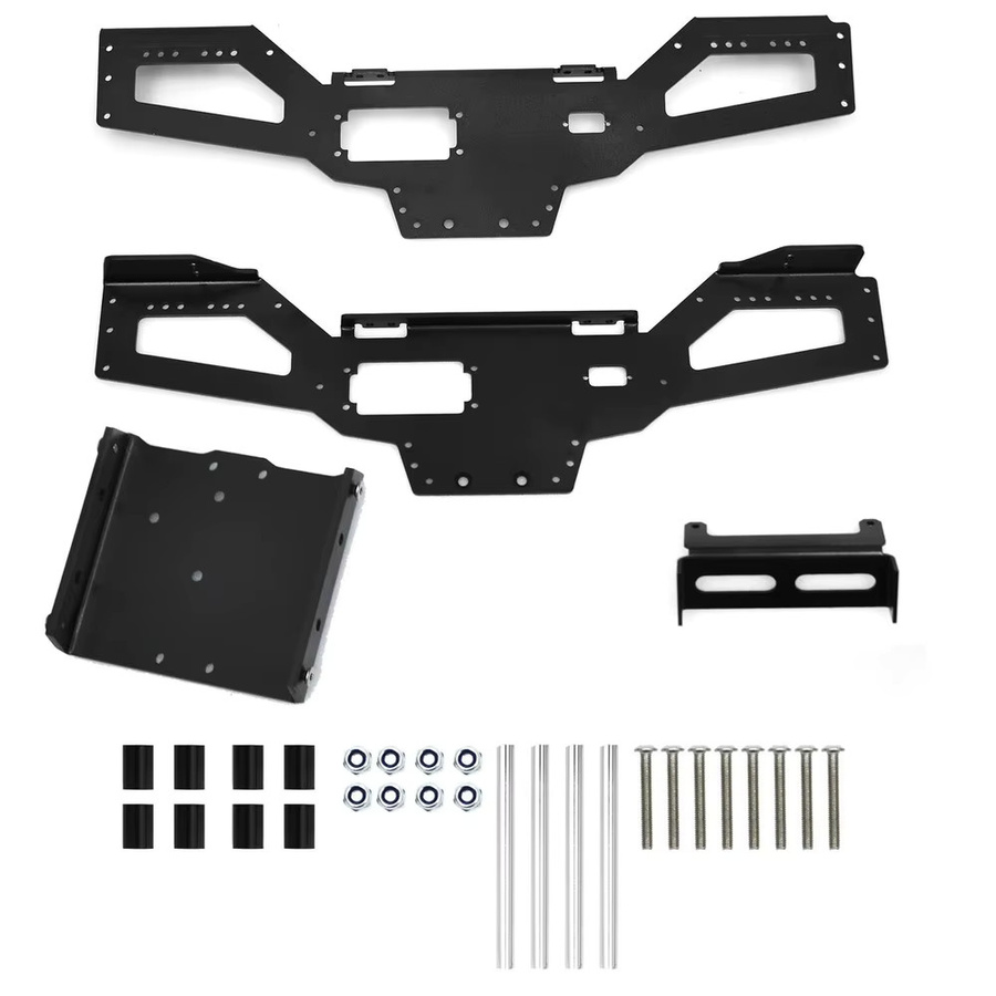 Tamiya Aluminium-Chassis-Rahmensatz, Zubehör, 1:10, Metall, Schwarz - Bild 2