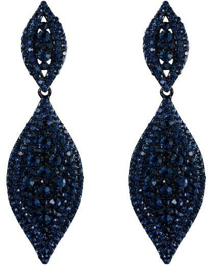 Wucifang Jewelry Ohrringe, Tropfen, Kristall, Schwarz, Damen - Bild 1