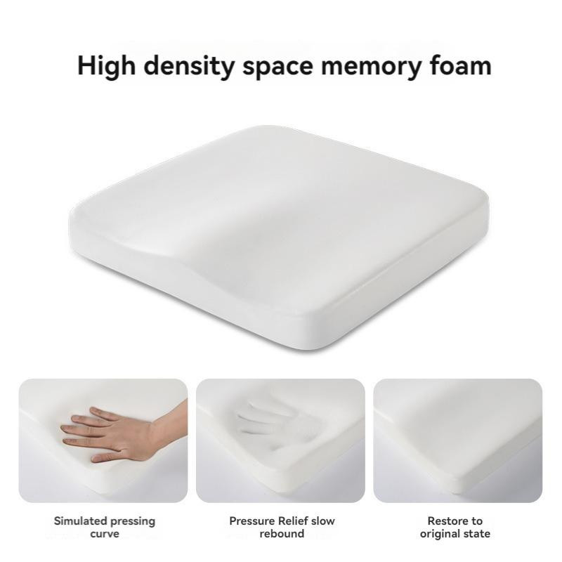 Ergonomisches Memory-Foam-Bürokissen von JMG Clothing in Blau, quadratisches Steißbeinkissen mit waschbarem Bezug, B/B: 40 x 40 cm - Bild 2