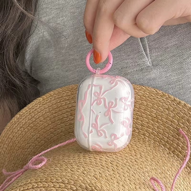 Rosa Schleifen Schutzhülle für Apple AirPods Pro 1, 2 und 3 sowie AirPods 1, 2, 3 und 4 - Bild 4