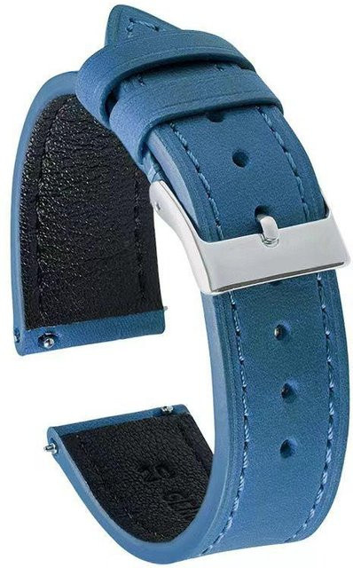 Foucsontop Uhrenarmband Leder, Blau, Unisex - Bild 1