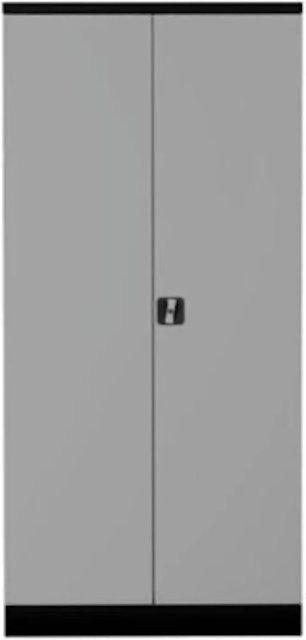PROREGAL Stahlschrank Bee mit 4 Fachböden in Schwarz und Grau, H x B x T: 195 x 92 x 60 cm - Bild 1