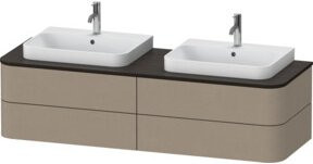 Duravit Waschtischunterschrank Happy D.2 Plus ohne Aufsatz, Beige, B/T/H: 160 x 40,8 x 55 cm - Bild 1
