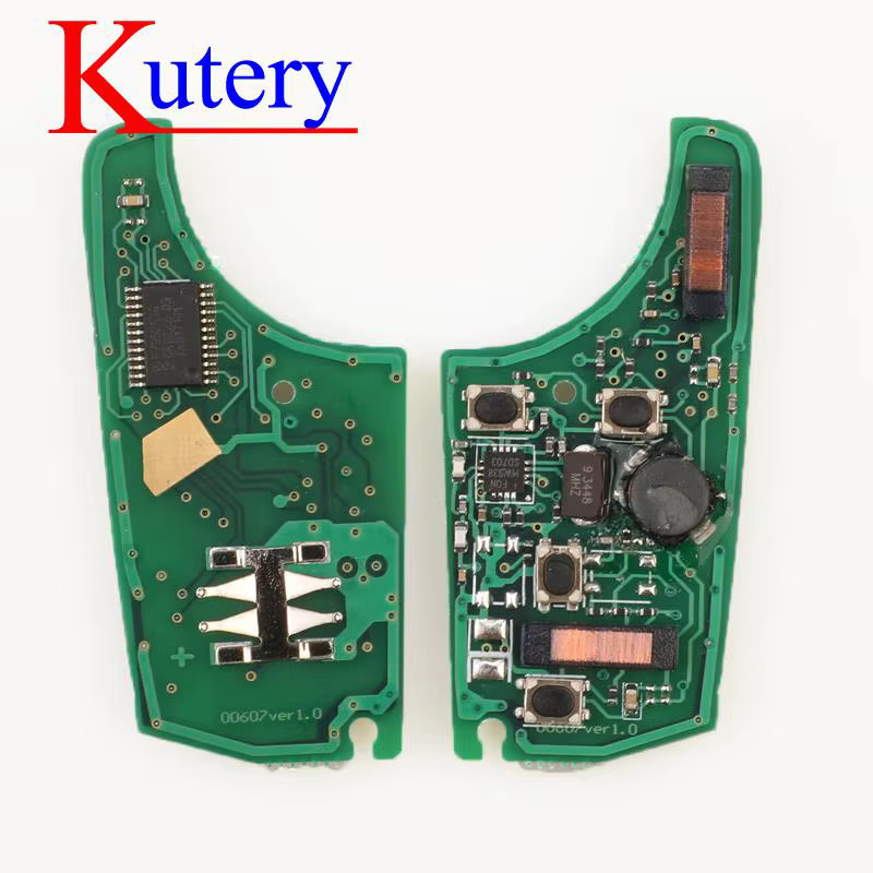Jingyuqin Auto Schlüssel Platine mit ID46 Chip für Chevrolet Cruze, Aveo, Opel, Buick Verano und Encore, 315/433 MHz, Farbe: Grün - Bild 3