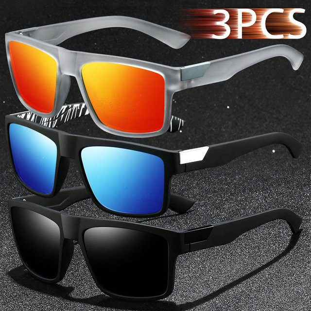 WSZ Sonnenbrille, quadratisch, Vollrand, Unisex, Kunststoff, gestreift - Bild 1