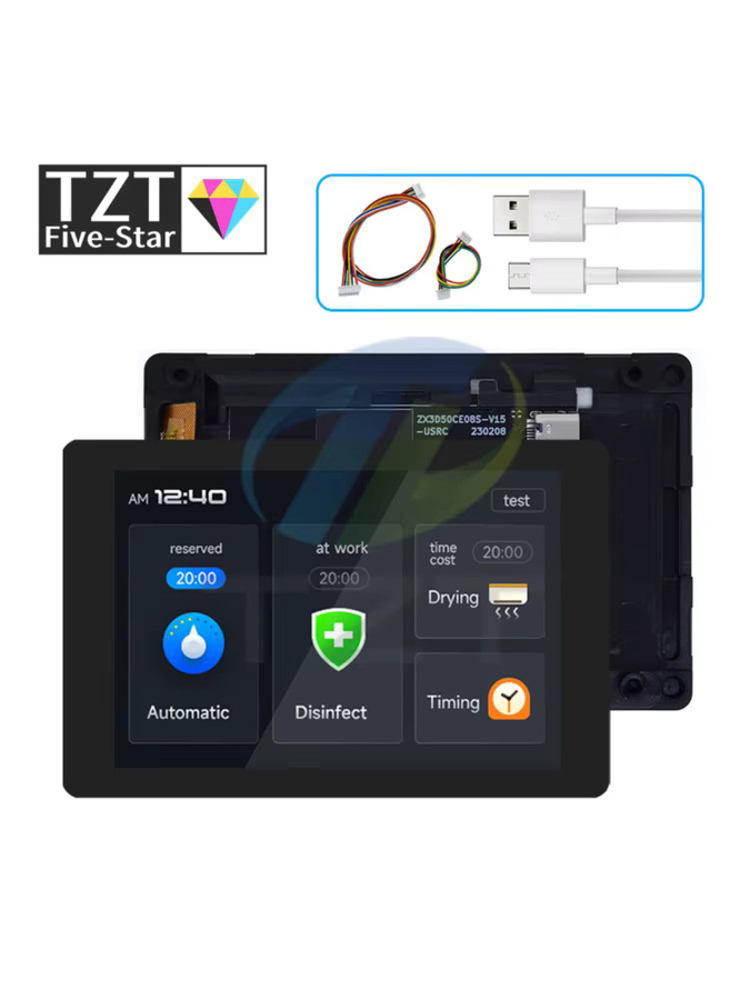TZT WT32-SC01 PLUS ESP32-Entwicklungsboard mit 3,5 Zoll 320x480 kapazitivem Multi-Touch-LCD-Bildschirm, Bluetooth und WiFi in Schwarz - Bild 4