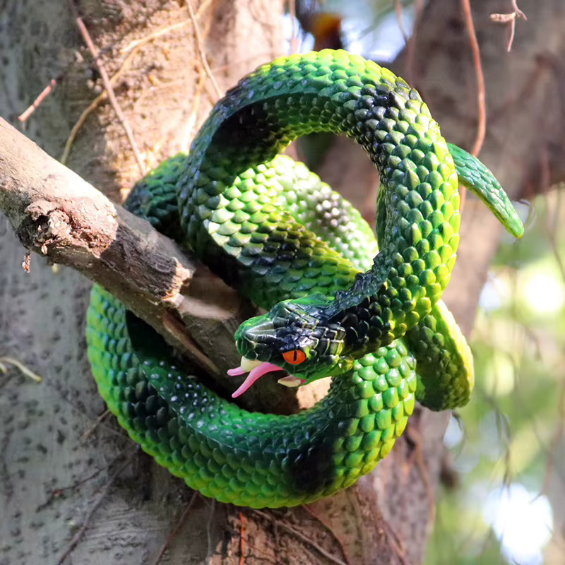 Oenux Wald Schlangen Tiere Kobra Klapperschlange Python, Actionfiguren, Reptilien Modell - Bild 5