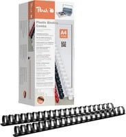 Plastikbinderücken für A4 in Schwarz und Peach, 22 mm - Bild 1