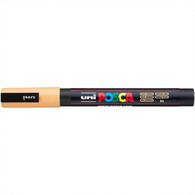 uni POSCA-Marker PC-3M Permanent Marker mit feiner Spitze in Hellorange - Bild 1