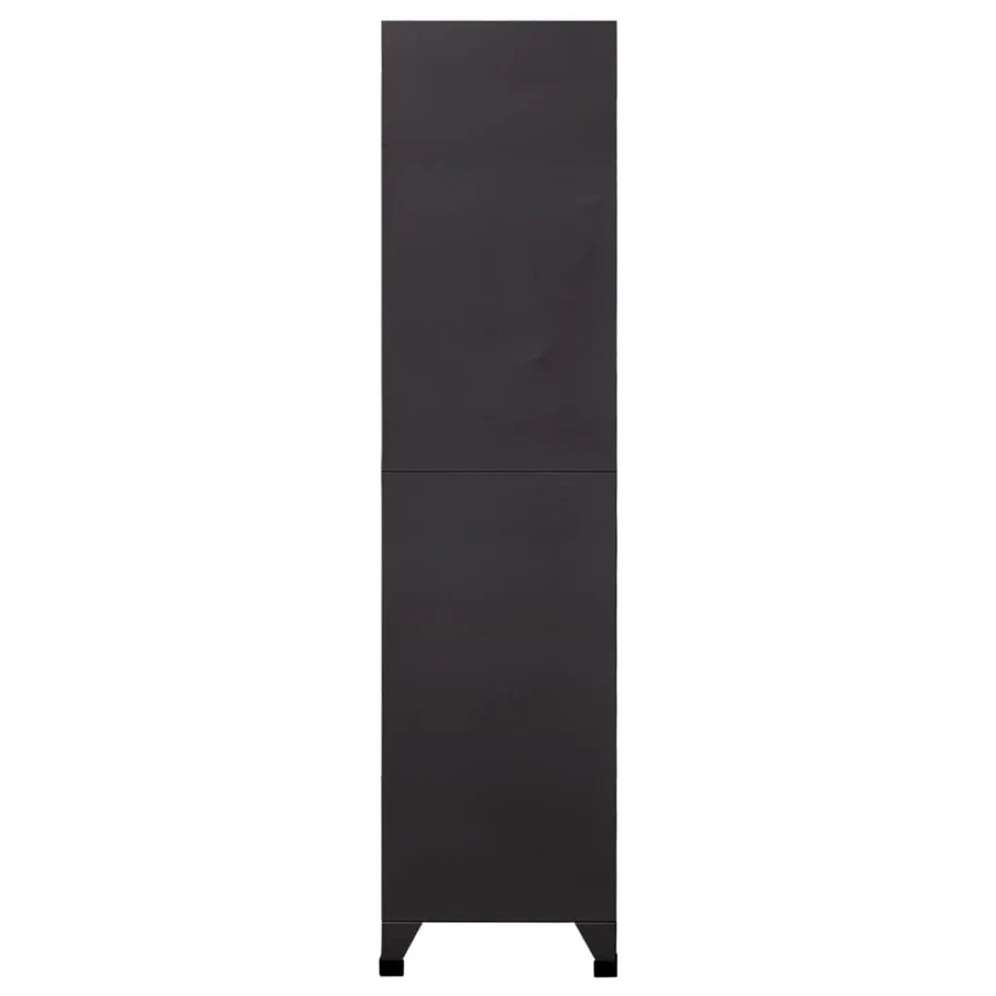 vidaXL Schließfachschrank aus Stahl in Anthrazit und Rot mit Schloss für Büro und Schule B/T/H: 90 x 40 x 180 cm - Bild 2
