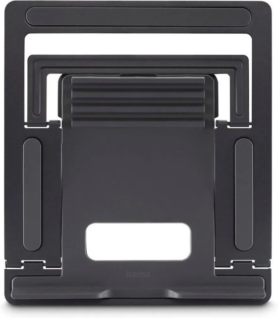 Hama Laptop-Stand aus Metall, 4-stufig neigbar und faltbar, für bis zu 15,6 Zoll, Grau - Bild 2