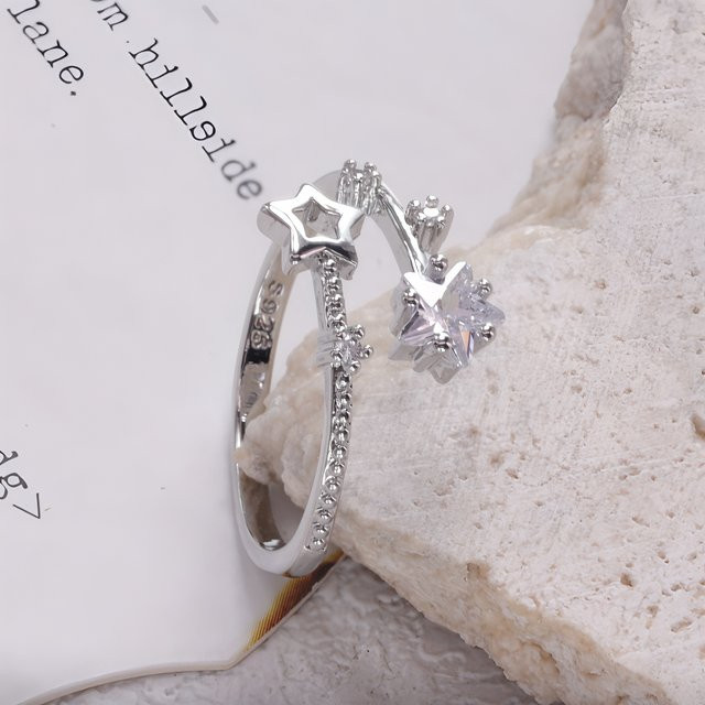 Ring 925 Silber, Kristall, Damen - Bild 1