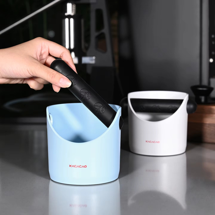 KACACAO Kaffee Knock Box mit abnehmbarem Behälter und Anti-Rutsch-Pads in Rot - Bild 3