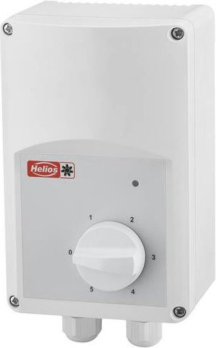 Helios Regeltransformator 01495 in Weiß mit 1 x 230 V und regelbaren Ausgängen 80 V, 100 V, 130 V, 170 V, 230 V sowie 1.5 A - Bild 1