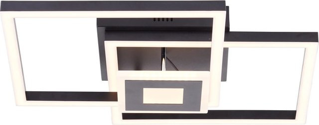 Brilliant LED-Deckenleuchte Lenora in Schwarz, quadratisch, B/T/H: 40 x 40 x 4 cm - Bild 1