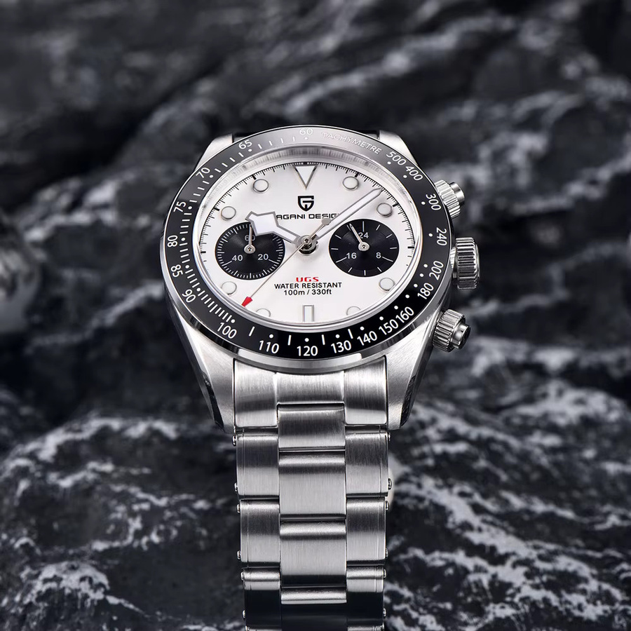 PAGANI DESIGN Chronograph, Quarz, Edelstahl, Saphirglas, Herren - Bild 3