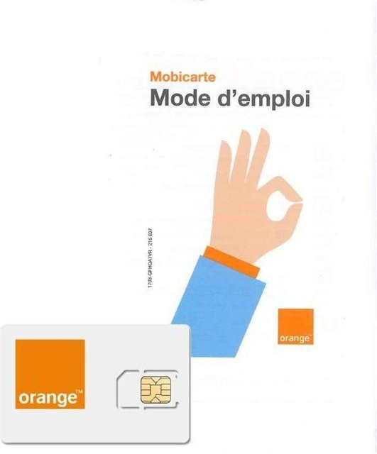 Orange Prepaid-SIM-Karte mit 150 GB Datenvolumen, unbegrenzten Anrufen und unbegrenzten SMS in Weiß - Bild 1