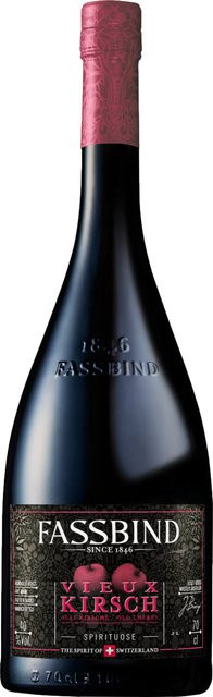 Fassbind Les Vieilles Barriques Alte Kirsche, Edelbrand, Schweiz, 40% Vol., 0,7 l - Bild 1