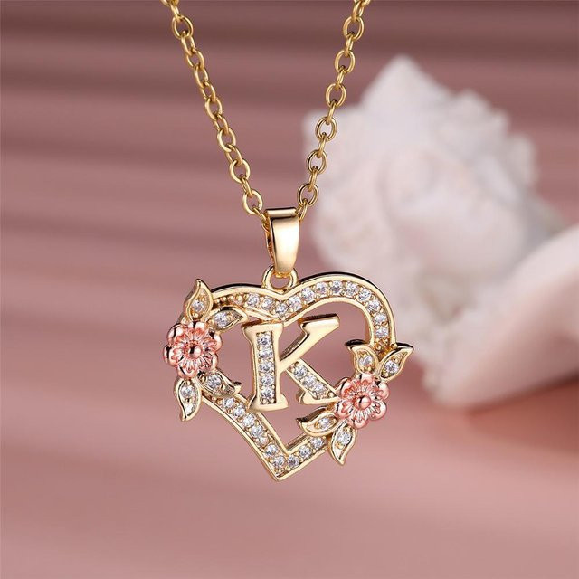 Bamos Halskette mit Herz-Anhänger, Zirkonia, Roségold, Damen - Bild 1